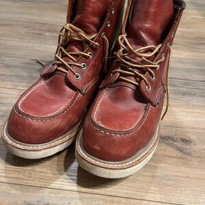 Red Wing Shoes Men's Red Leather Boots